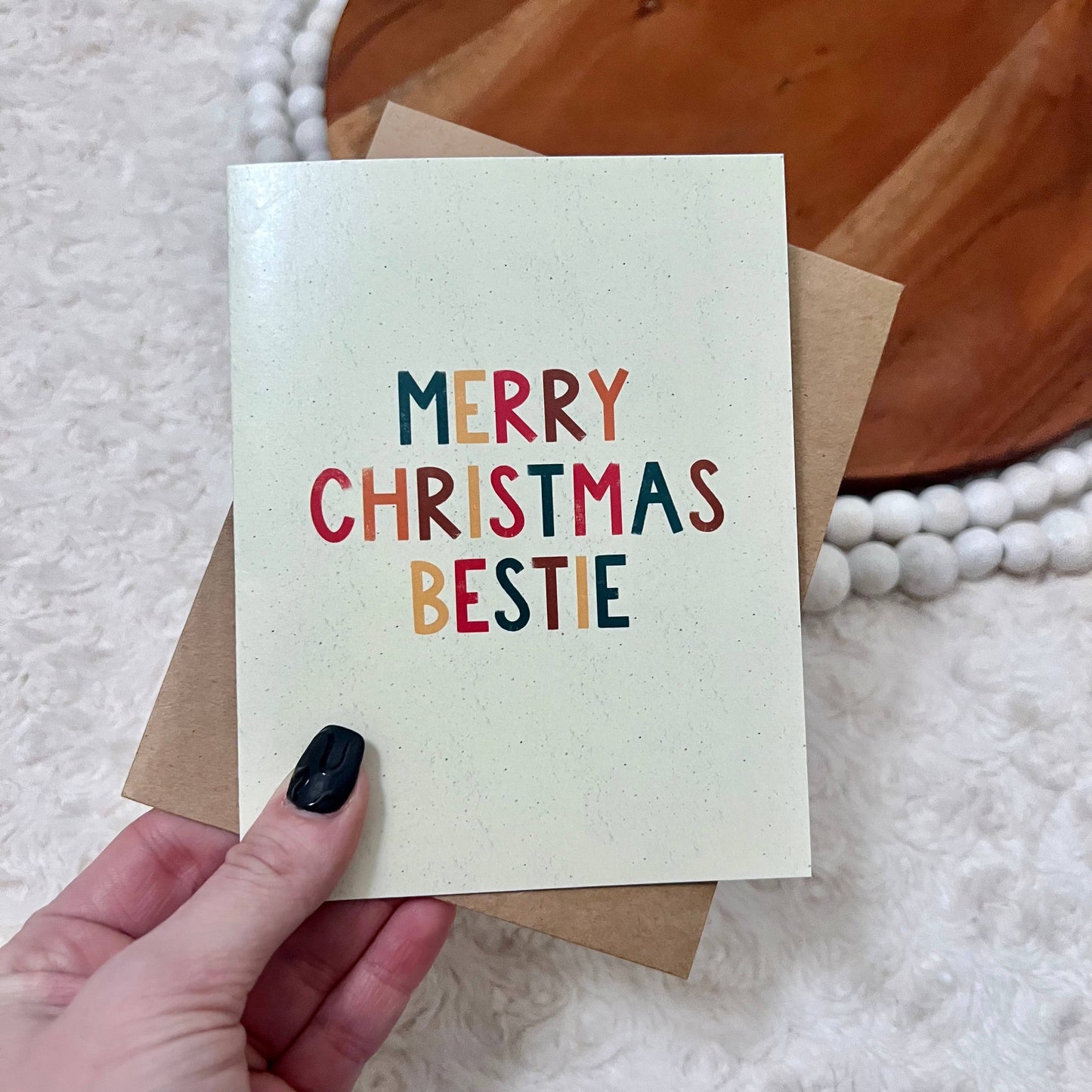 "Merry Christmas Bestie" Christmas Card