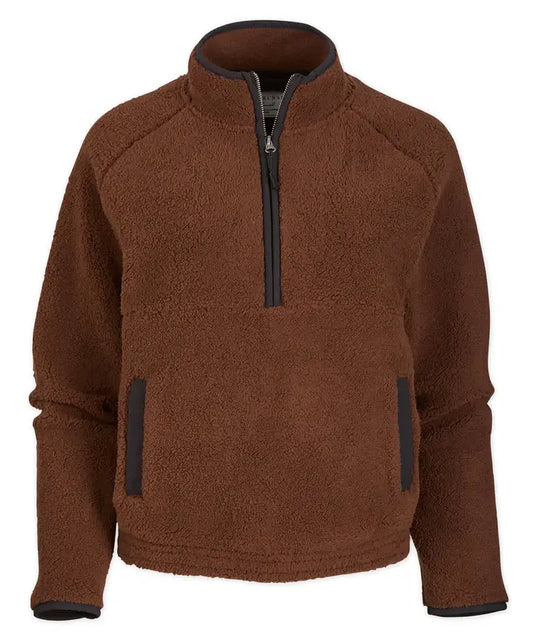 Fleece Half Zip: Espresso