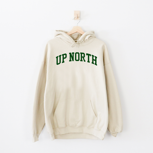 Up North Varsity Hoodie - Cream